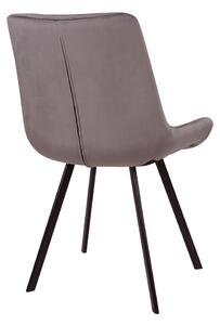Dizajnová stolička Lanakila sivý zamat