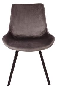 Dizajnová stolička Lanakila sivý zamat