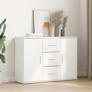 Komoda biela 90,5x29,5x65 cm kompozitné drevo