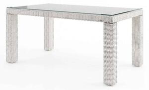 Záhradný ratanový stôl RAPALLO 160 cm biely