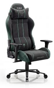 Látková herná stolička čierno-zelená Diablo X-One 2.0 Forest Green Normal