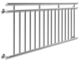 Francúzske okenné zábradlie ZOE, 225x90cm, strieborná Monzana