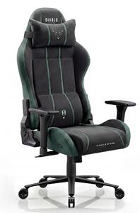 Látková herná stolička čierno-zelená Diablo X-One 2.0 Forest Green King