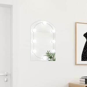 Zrkadlo s LED svetlami 60x40 cm sklenené oblúkové