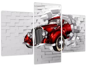 Obraz - Červené auto (90x60 cm)