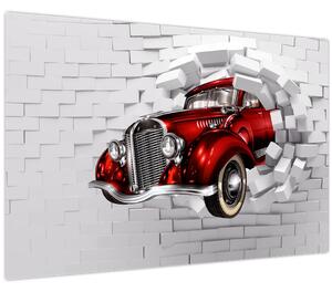 Obraz - Červené auto (90x60 cm)