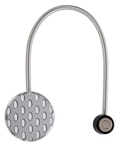 SADA 2KS DEKORAČNÁ SPONA NA ZÁVES CORDA S MAGNETOM 5 X 17 CM STRIEBORNÁ