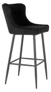 Dizajnová barová stolička Laurien čierna