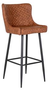 Dizajnová barová stolička Laurien vintage hnedá