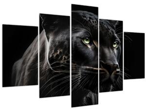 Obraz - Čierny panter (150x105 cm)