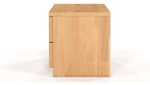Nočný stolík z bukového dreva s 2 zásuvkami Skandica Spectrum