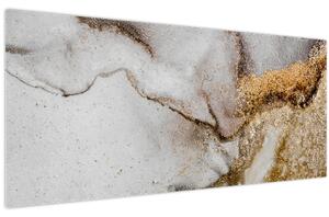 Obraz - Mramorový atrament (120x50 cm)