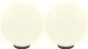 LED lampy v tvare gule 2 ks, 30 cm, PMMA