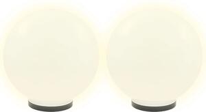 LED lampy v tvare gule 2 ks, 40 cm, PMMA