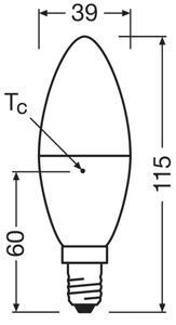 LED žiarovka z recyklovaného plastu B39 E14/7,5W/230V 2700K - Osram