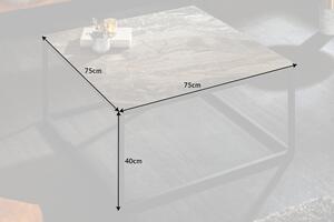 Keramický konferenčný stolík Sloane 75 cm taupe mramor