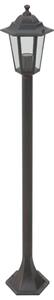Záhradné stĺpové lampy 6 ks E27 110 cm hliníkové bronzové