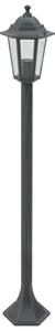Záhradné stĺpové lampy 6 ks E27 110 cm hliníkové tmavozelené