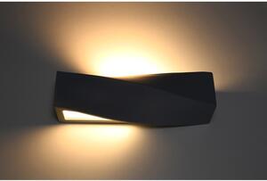 Čierne keramické nástenné svietidlo Nice Lamps Taurus