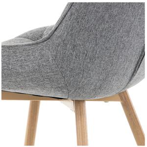 Jedálenská stolička JESSICA sivá/prírodná