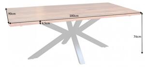 Dizajnový jedálenský stôl Fabrico II 180 cm Sheesham