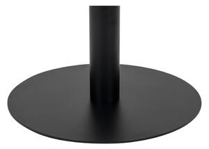 Dizajnový okrúhly barový stôl Kane 70 cm imitácia mramoru / čierny
