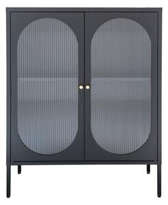 Dizajnová vitrína Lalette 90 cm čierna