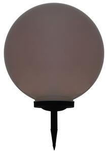 Vonkajšie solárne lampy 2 ks 50 cm LED guľové RGB