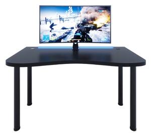 Herný pc stôl Gamer Y (čierna) (s RGB LED osvetlením). Vlastná spoľahlivá doprava až k Vám domov. 1054981