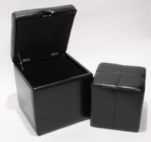 Sedacia kocka Onex (SET 2 ks) Farba Čierna