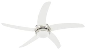 Ozdobný stropný ventilátor s osvetlením 128 cm biely