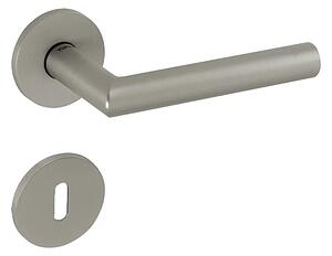 Dverové kovanie MP Favorit - R 2002 5S (NP - Nikel perla), kľučka-kľučka, WC kľúč, MP NP (nikel perla)