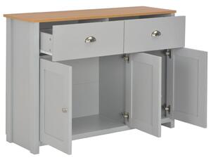 Komoda sivá 112x35x81 cm