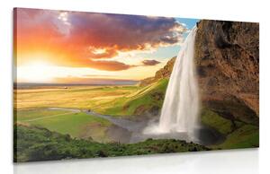Obraz nádherný vodopád na Islande Varianta: 60x40