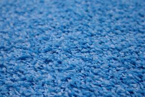 Vopi koberce Kusový koberec Color shaggy modrý guľatý - 57x57 (priemer) kruh cm