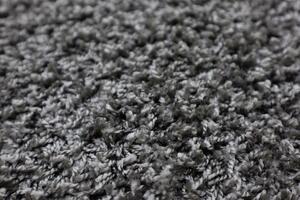 Vopi koberce Kusový koberec Color Shaggy sivý guľatý - 67x67 (priemer) kruh cm