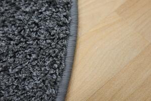 Vopi koberce Kusový koberec Color Shaggy sivý guľatý - 400x400 (priemer) kruh cm