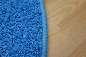 Vopi koberce Kusový koberec Color shaggy modrý guľatý - 67x67 (priemer) kruh cm