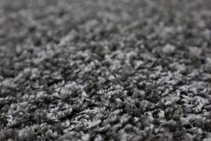 Vopi koberce Kusový koberec Color Shaggy sivý guľatý - 400x400 (priemer) kruh cm