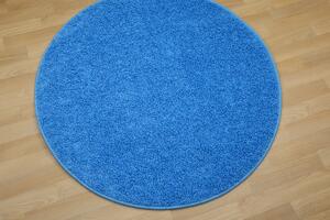 Vopi koberce Kusový koberec Color shaggy modrý guľatý - 67x67 (priemer) kruh cm