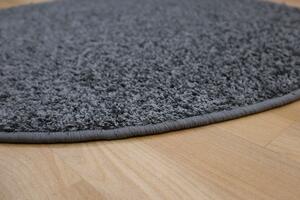 Vopi koberce Kusový koberec Color Shaggy sivý guľatý - 300x300 (priemer) kruh cm