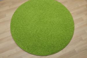 Vopi koberce Kusový koberec Color shaggy zelený guľatý - 80x80 (priemer) kruh cm