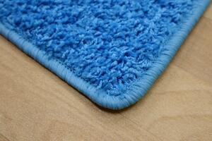 Vopi koberce Kusový koberec Color Shaggy modrý štvorec - 80x80 cm
