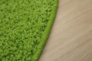 Vopi koberce Kusový koberec Color shaggy zelený kvietok - 120x120 kvietok cm