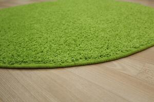 Vopi koberce Kusový koberec Color shaggy zelený guľatý - 100x100 (priemer) kruh cm