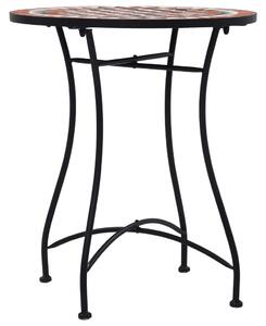 Mozaikový bistro stolík, hnedý 60 cm, keramika