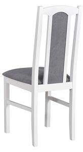 Jedálenská stolička čalúnená z masívu Rello Dub sonoma s šedým sedákem