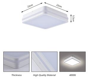 Brilagi - LED vonkajšie svietidlo BENE LED/18W/230V 22x22 cm biela IP54