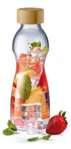 SIMAX PURE SKLENENÁ FĽAŠA 500ML BAMBUSOVÉ VEKO