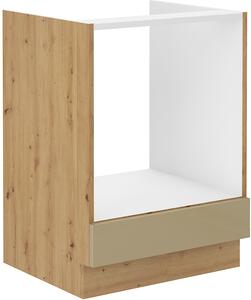 Skříňka na vestavnou troubu 60 cm 07 - HULK - Bílá lesklá